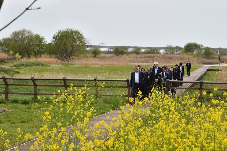 첫 방문지 을숙도 방문
